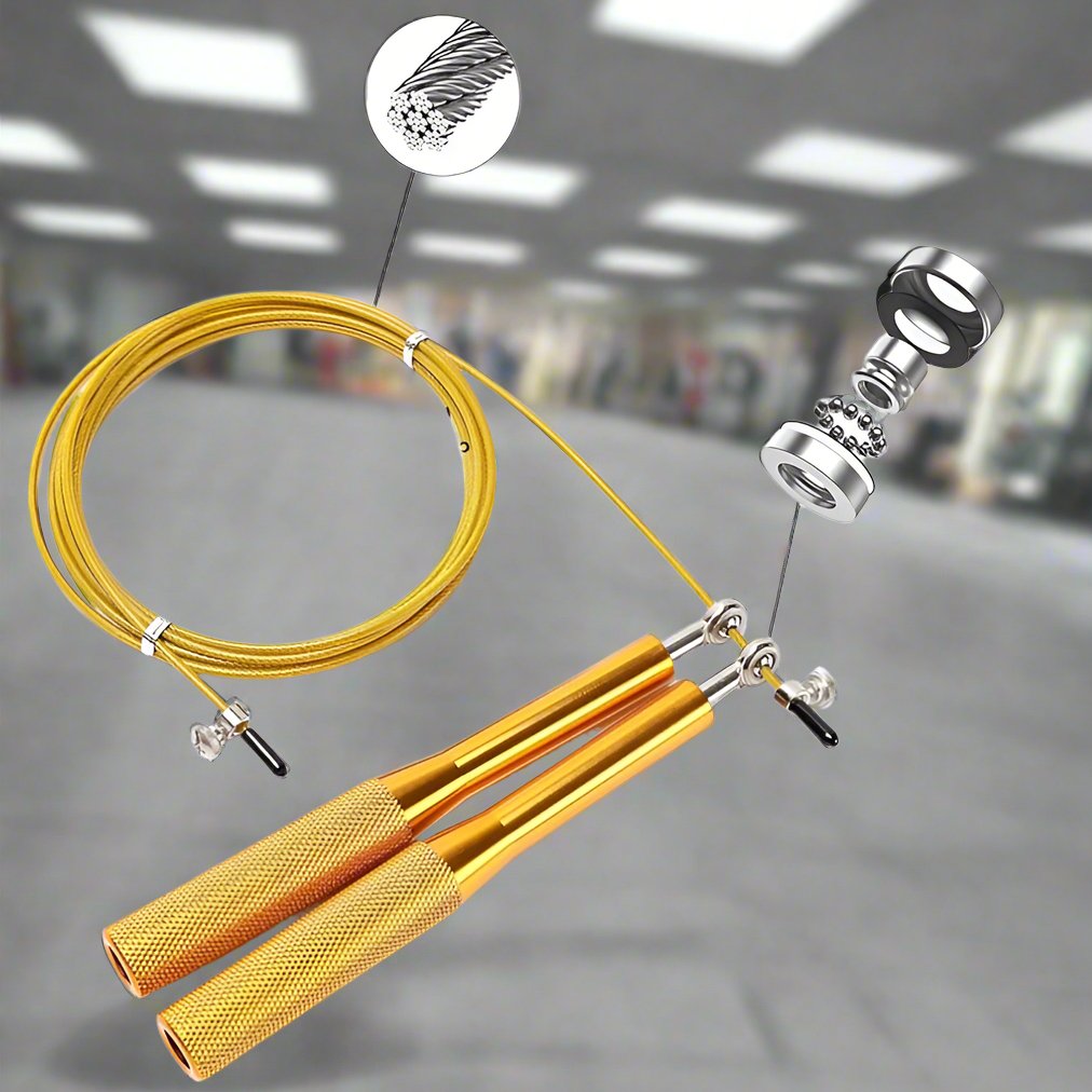 Corde à Sauter - JumpRopeCrossfit™ - Or - Monde fitness